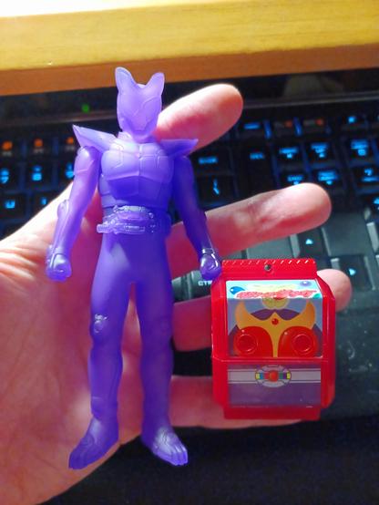 Kamen Rider Gavv sofubi figure and Kuuga gochizo set