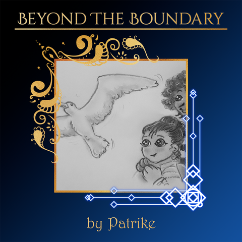 A cropped spotlight of an illustration by Patrike for the upcoming Beyond the Boundary zine.
The art depicts Roach and Auntie looking at a Seagull.