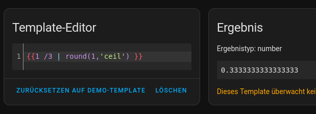 template doing `1/3 | round(1, 'ceil')`

result is 0.333333333333333

so round silently does nothing