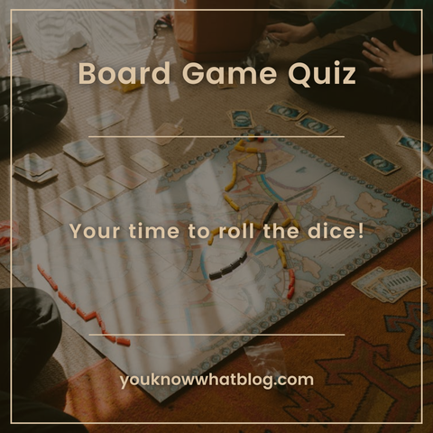 Board Game Trivia Questions promotion post by youknnowwhatblog