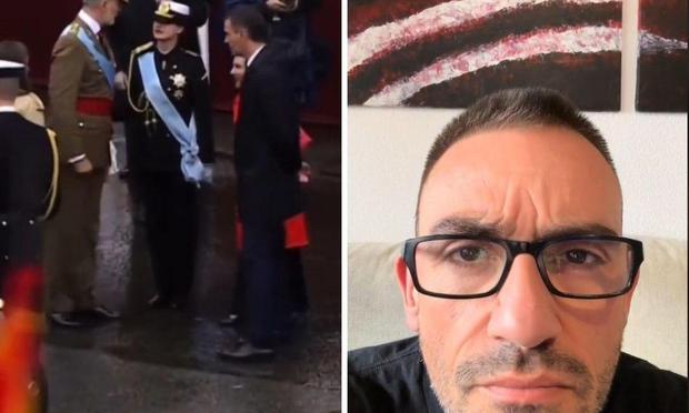 El comentado momento de Leonor y Felipe VI, y Juan Manuel García López. (TIKTOK / @cienciascomportamiento)