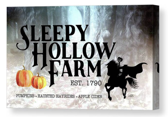 Sleepy Hollow canvas sign