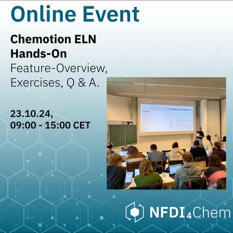 Try our #Chemotion ELN hands-on #workshop on 23.10.24.