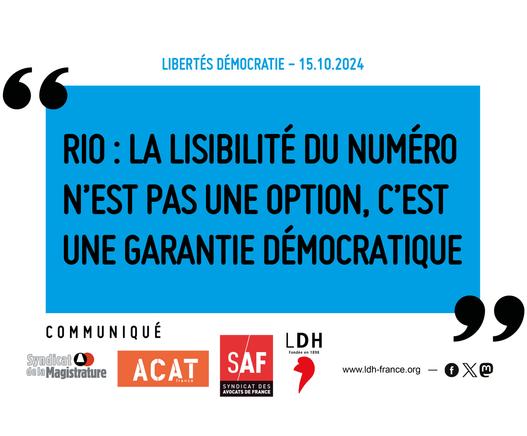 RIO : la lisibilité du numéro n'est pas une option, c'est une garantie démocratique