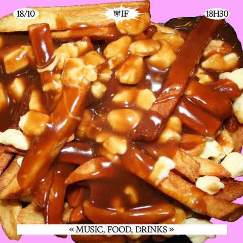French fries and brown sauce