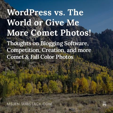 A Stand of yellow aspen trees in the mountains with text announcing Ms. Jen's Tidbits most recent post.
