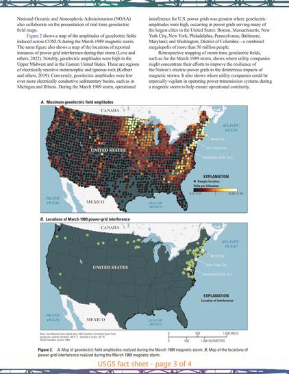USGS - fact sheet - page 3 - Solar Cycle, Geology, And Geoelectric Hazards For Power Grids