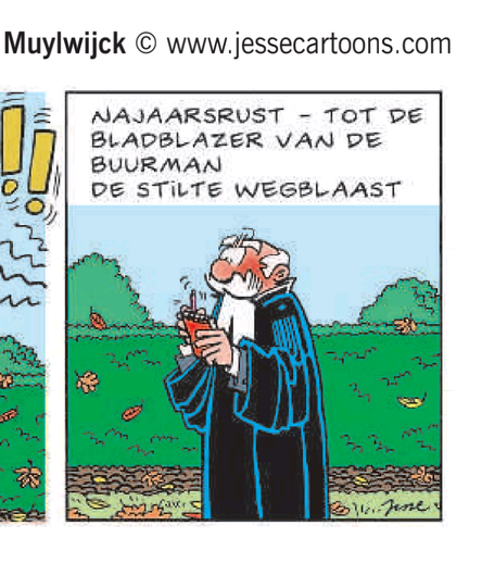 De rechter, die in zijn tuin een haiku schrijft

"Najaarsrust
Tot de bladblazer van de buurman
De stilte wegblaast"