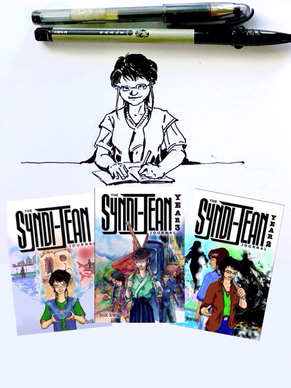 InkTober promotion of my books, “The Syndi-Jean Journals”