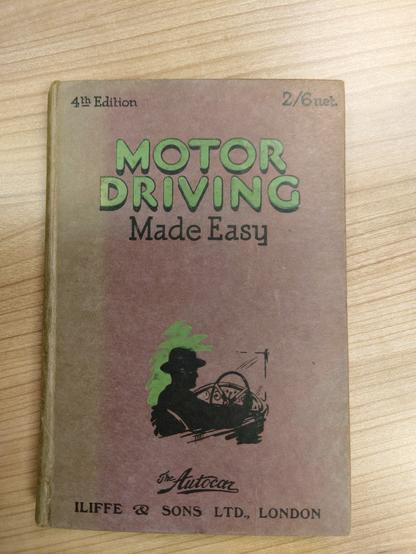 Cover of 4th edition of Motor Driving Made Easy, published by the Autocar (a British car magazine still in print today)