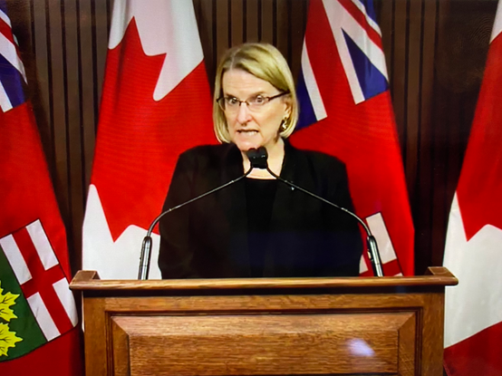 Sylvia Jones Ontario Minister of Health
