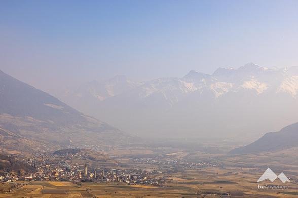 View over the huge valley