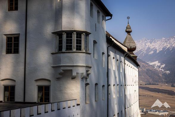 An old monastery with many windows.