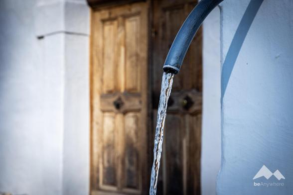 Water that runs into a well.