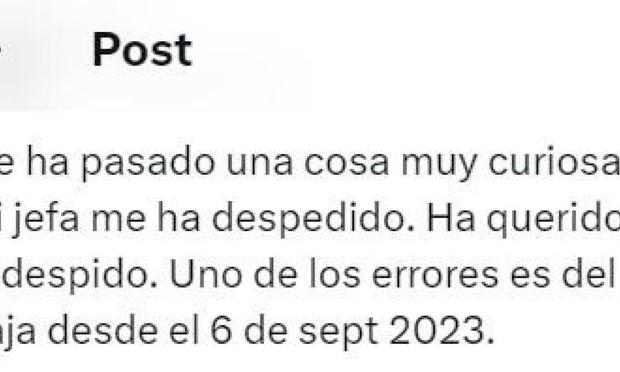 El tuit publicado por @SantacruzC (X)