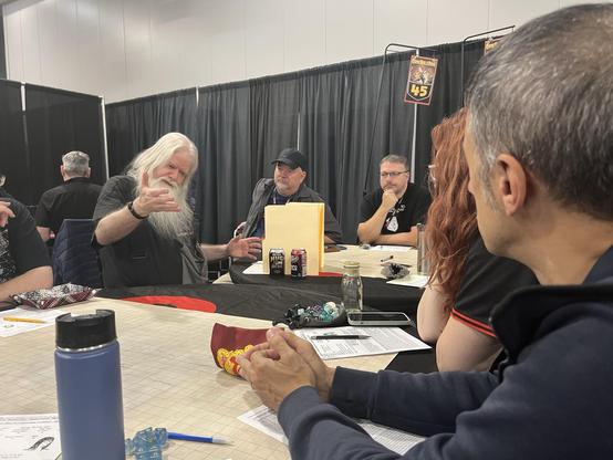 Ed running a game.