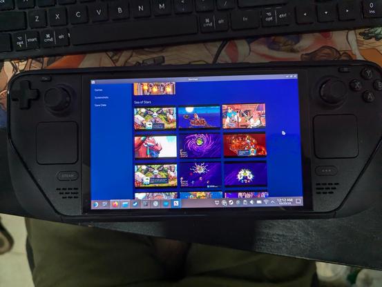 StimVisor running on Steam Deck