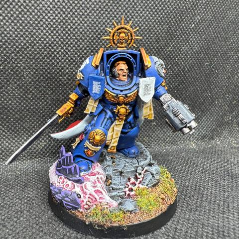 Captain Agemman of the Ultramarines 1st Company in Terminator Armour