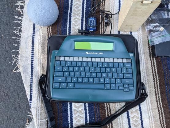 an alphasmart 2000 for sale at the ham swap meet