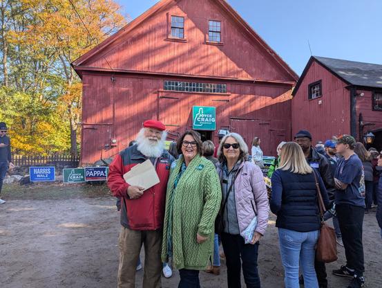Marc Nozell, Shannon Chandley and Wendy Thomas about to canvass