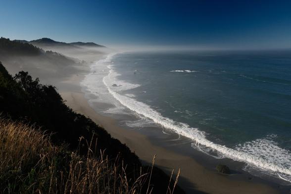 The Oregon coast in the morning.