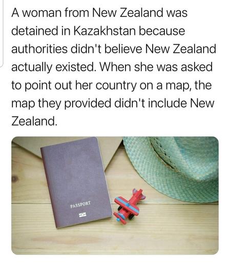 image and text - New Zealand not on maps example