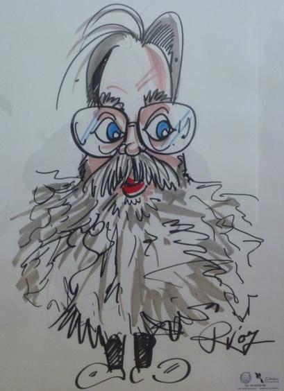 Artistic drawing of Paul Schenkeveld