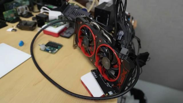 XFX Brand GPU on a desk