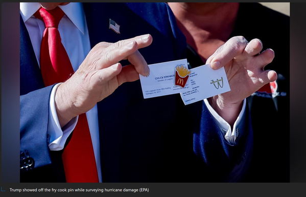 #cheetos shows off his pathetic "fry pin". 😐🤦