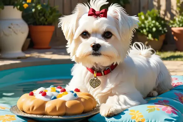 Prompt: Maltese male dog named Mishanya,  dog, walk, playmate, breakfast, bath, cushion, fun, day, hooman, sniff, breakfast, yummy, playdate, best buddy, backyard, tag, friends, social media, ,  colorful, very detailed, HD, highly detailed, sharp focus, stunningly beautiful, Ornate and Intricate, decorative, highly detailed, elaborate, ornate, intricate

Negative prompt: ugly, deformed, noisy, blurry, low contrast

Text model: llama3

Image model: ProtoVisionXL