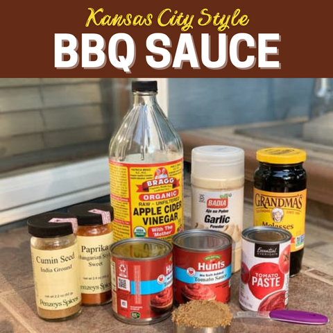 Fire up the grill to make the best homemade Kansas City style BBQ sauce you've ever tasted!