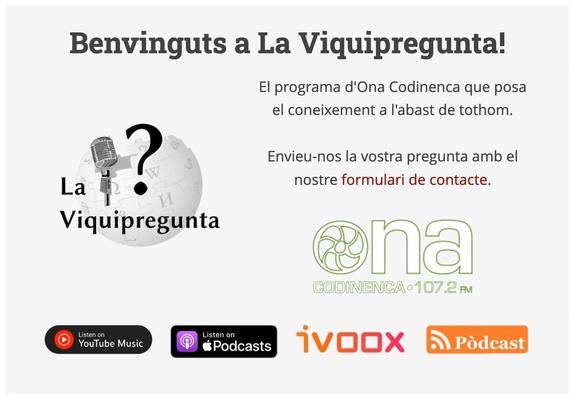 Serveis de podcasts que tenen La Viquipregunta