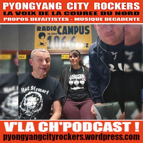 Flyer du podcast de Pyongyang City Rockers #360. C'est des gens qui sourient sur la photo, voilà, comme ça t'es kantan.