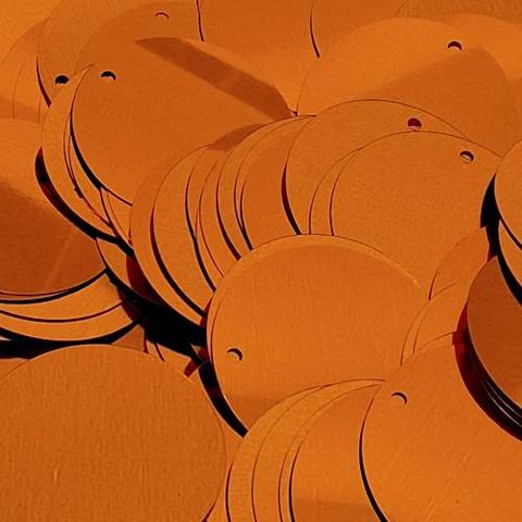 Orange Disc Sequins available in three sizes from sequinworld.co.uk

our Disc Sequins are ideal for your cards, crafts and creations such as greetings cards, craft projects, hoop art, sequin jewellery and textile embellishments