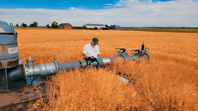 photo - groundwater system in a cropped field, Nebraska