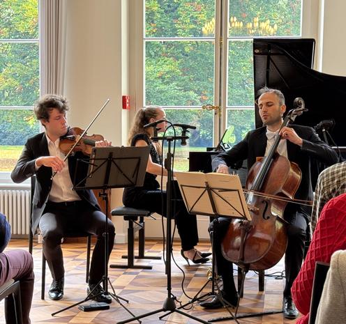 Alexey Osipov, Christoph Croisé, Oxana Shevchenko @ Villa Morillon, Bern, 2024-10-13 (© Rolf Kyburz, all rights reserved)