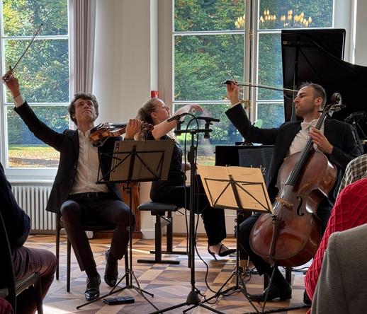 Alexey Osipov, Christoph Croisé, Oxana Shevchenko @ Villa Morillon, Bern, 2024-10-13 (© Rolf Kyburz, all rights reserved)