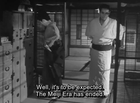 Well, it's to be expected --The Meiji Era has ended