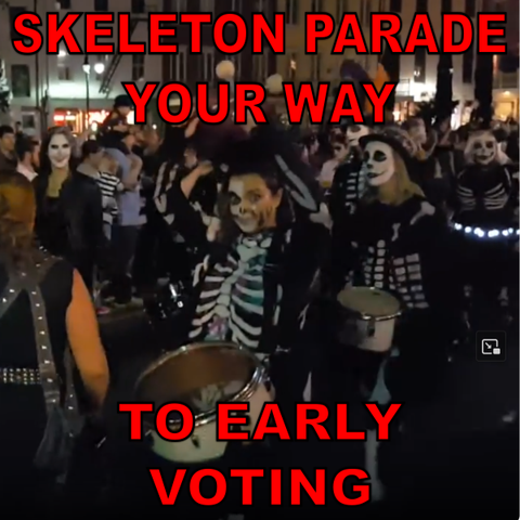 Skeleton band, from a New Orleans halloween parade