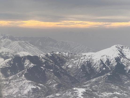 Wintery mountains outside of Salt Lake City