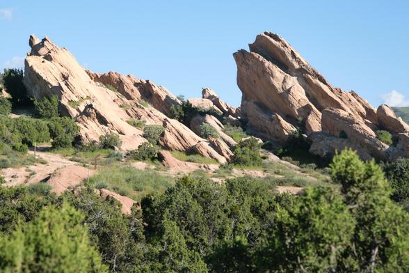 Recognizable rock formations used as a film set for many productions.