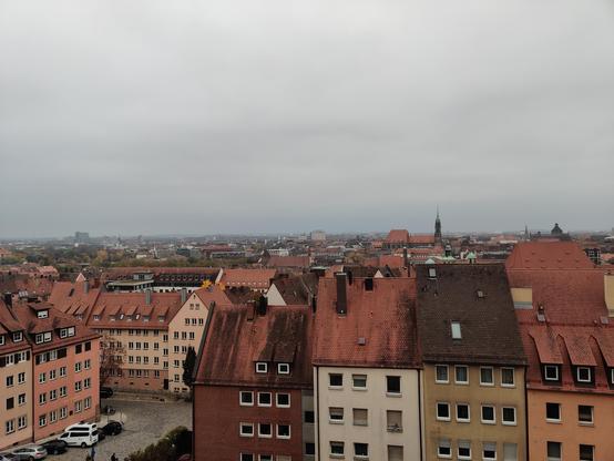 Wolkige Aussicht über Nürnberg