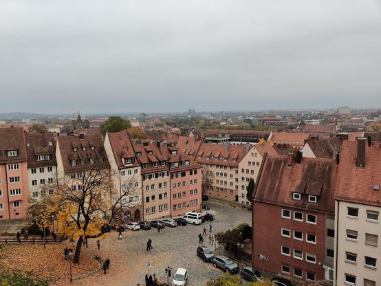 Wolkige Aussicht über Nürnberg