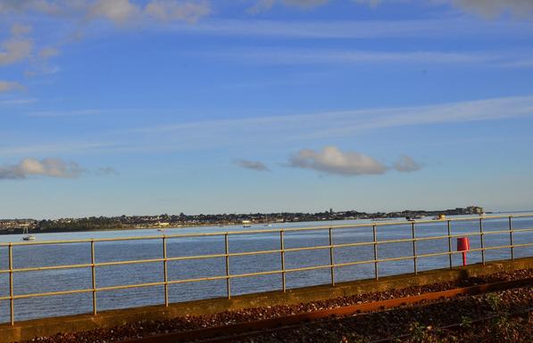 Exmouth as seen from Starcross.