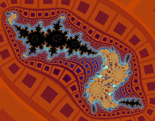 Rendering of a complex rational function.