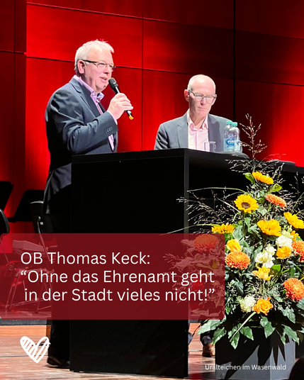 Oberbürgermeister Thomas Keck im Interview mit Uwe Weber zum ehrenamtlichen Engagement in Reutlingen.