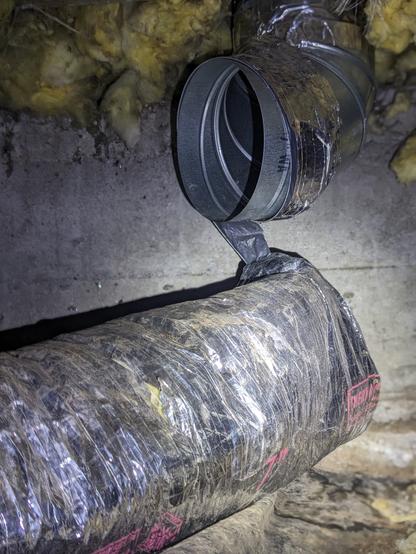 HVAC "tubing" that came loose in the crawlspace under the house.