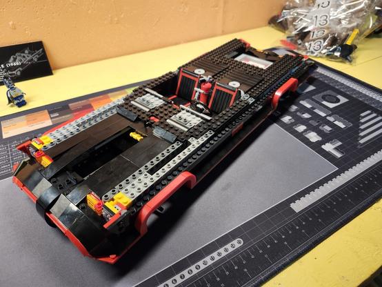 A partially constructed Lego set