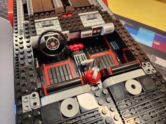 A partially constructed Lego set