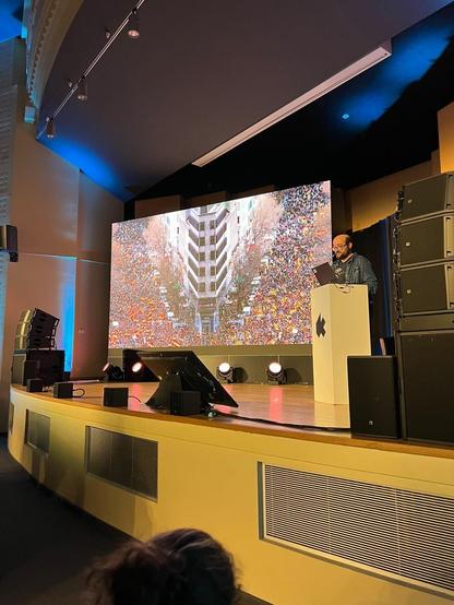 Talking at KIKK festival in Namur